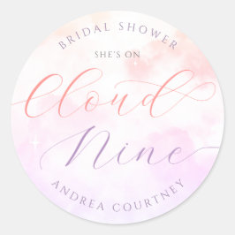 Adesivo Chá de Noiva Rosa Pastel Nove Nuvens