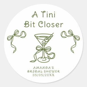 Adesivo Chá de Noiva Um Tini Bit Closer 