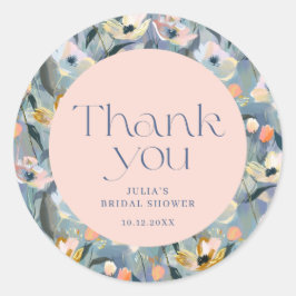 Adesivo Chá de Noiva Vintage Retro Obrigado