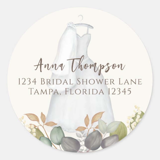 Adesivo Chá de panela Autumn Deixa Vestido Elegante De Cas (Frente)