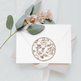 Adesivo Chá de panela Branca de Toile de Jouy