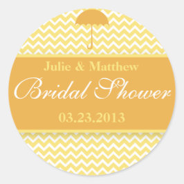 Adesivo Chá de panela Clássico Amarelo Lemon Chevron