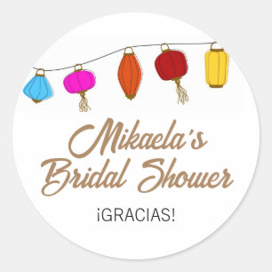 Adesivo Chá de Panela com Lanternas Chinesas