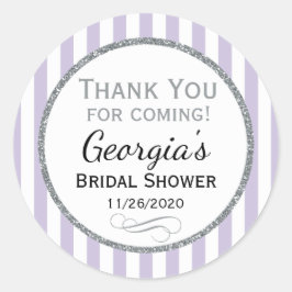 Adesivo Chá de panela Da Cinza Lilac Obrigado Cinzas.