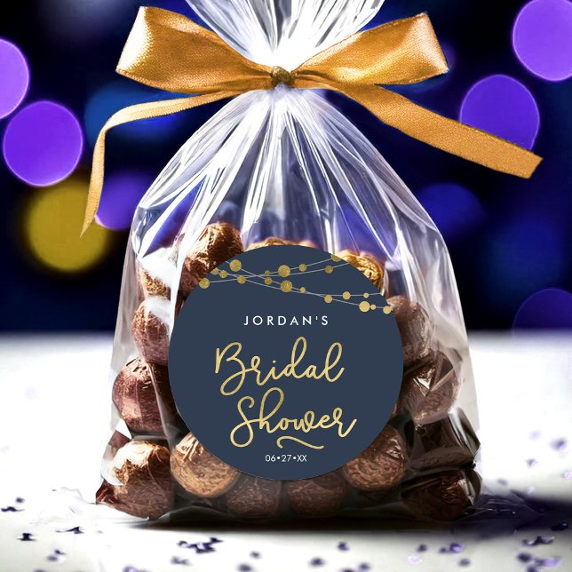 Adesivo Chá de panela das Cordas Azuis Modernas das Luzes (Criador carregado)