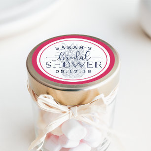 Adesivo Chá de panela de abacaxi rosa e Marinho