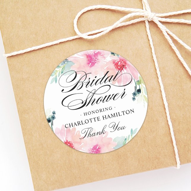 Adesivo Chá de panela de Aquarela Floral Elegante (Criador carregado)