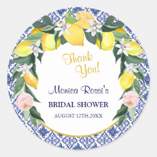 Adesivo Chá de panela de Azulejos Italianos Lemon Blue Obr