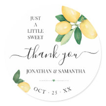 Chá de panela De Casamento Com Lemons Obrigado