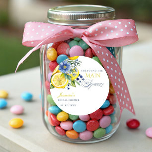 Adesivo Chá de panela de Citrinos Florais de Limão Azul