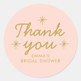 Adesivo Chá de panela de escrita manual Pastel Peachy