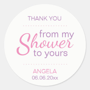 Adesivo Chá de panela de escrutínio de açúcar personalizad