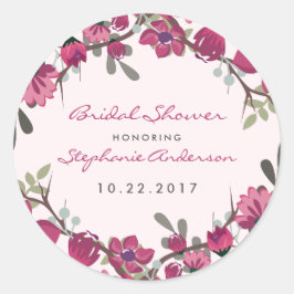 Adesivo Chá de panela de Flores Roxas Modernas e Tipografi