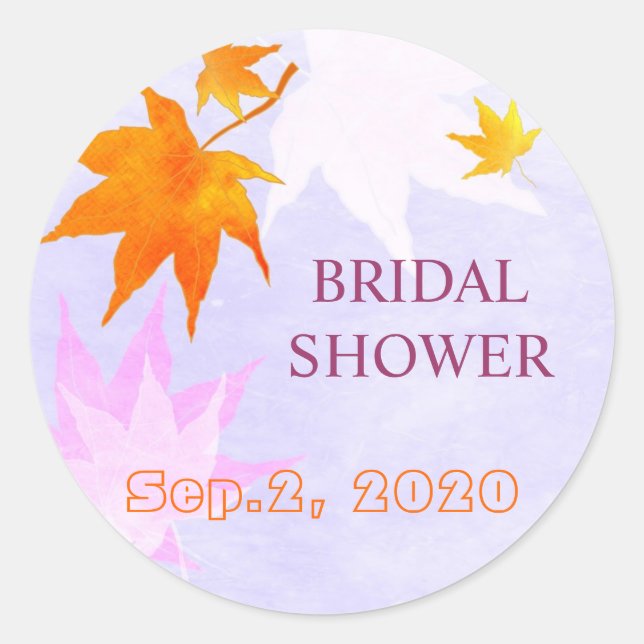 Adesivo Chá de panela de Folha de Maple do País Adorável (Frente)