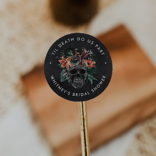 Adesivo Chá de panela de Halloween Tropical Floral