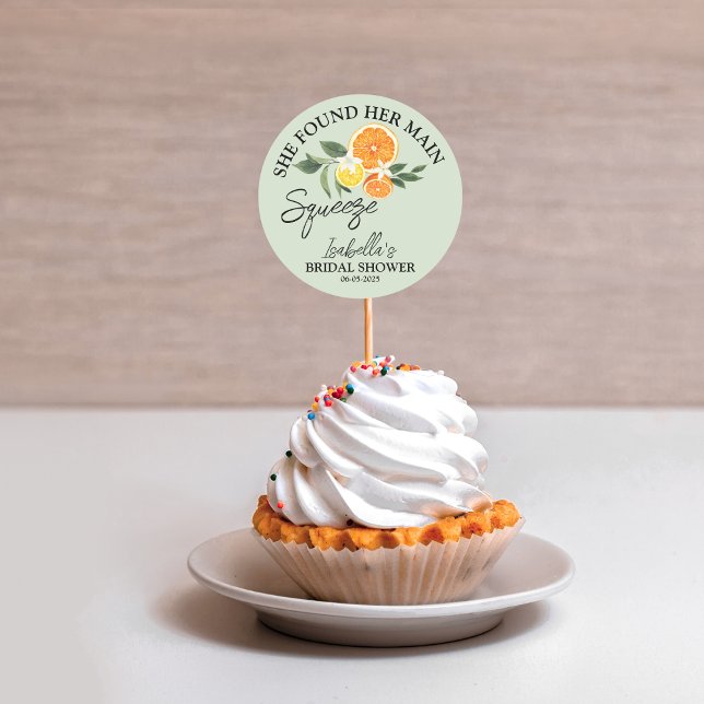 Adesivo Chá de Panela de Noiva Greenery dela (She Found Her Main Squeeze)