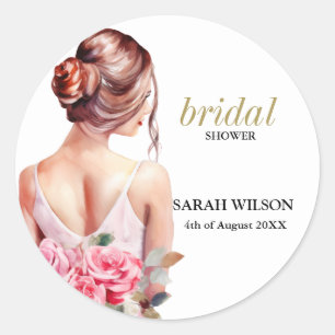 Adesivo Chá de panela de Palhaço de Casamento Moderno em W