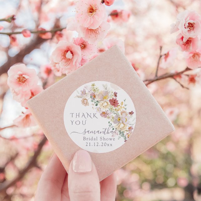 Adesivo Chá de panela de Primavera de flor selvagem (Criador carregado)