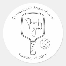 Adesivo Chá de panela de seleção de script moderno obrigad