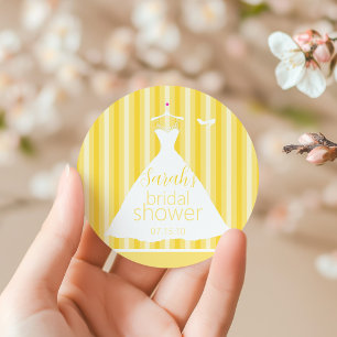 Adesivo Chá de panela de Vestido Amarelo Elegante