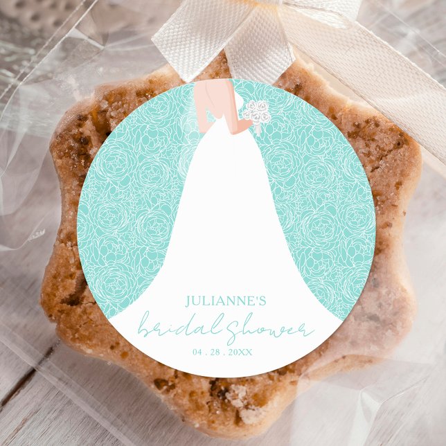 Adesivo Chá de panela De Vestido De Casamento (Criador carregado)