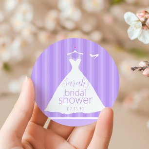 Adesivo Chá de panela De Vestido De Casamento De Lavanda E