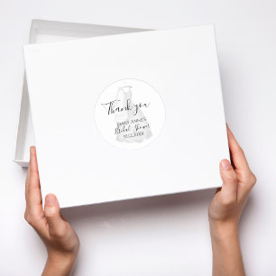 Adesivo Chá de panela De Vestido De Casamento Elegante