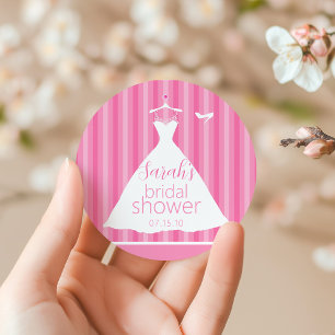 Adesivo Chá de panela De Vestido De Casamento Rosa Elegant