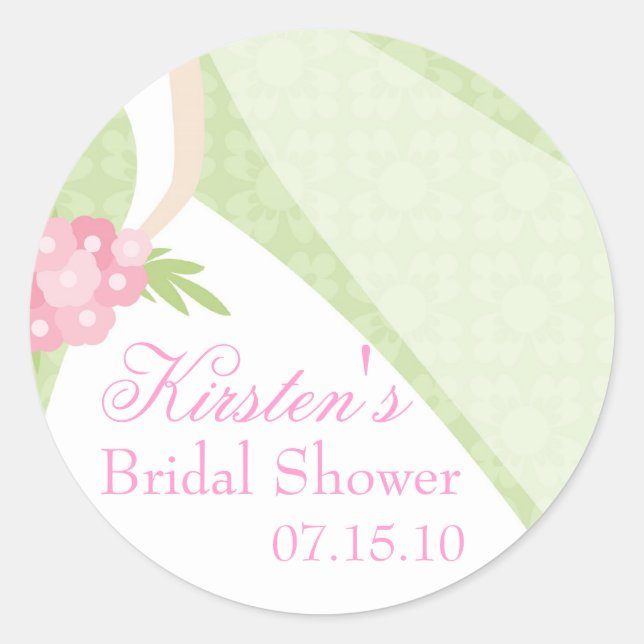 Adesivo Chá de panela de vestidos verdes (Frente)