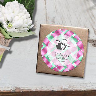 Adesivo Chá de panela Derby de Strips Verdes e Rosa Quent