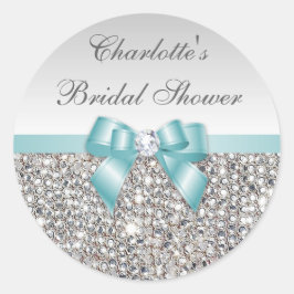 Adesivo Chá de panela Diamond do Arco Teal Sequins