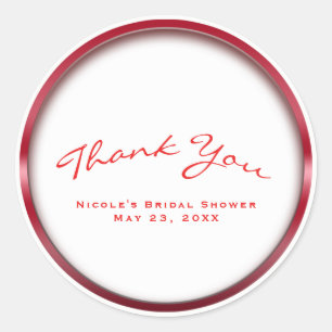 Adesivo Chá de panela do Feriado de Quadrinhos Vermelho e 