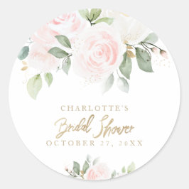 Adesivo Chá de panela Dourado de Aquarela Floral Elegante