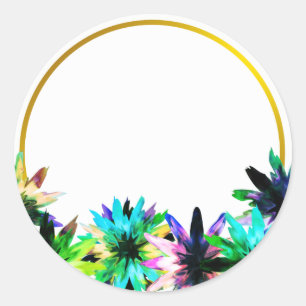 Adesivo Chá de panela Dourado Floral Lotus Fllower