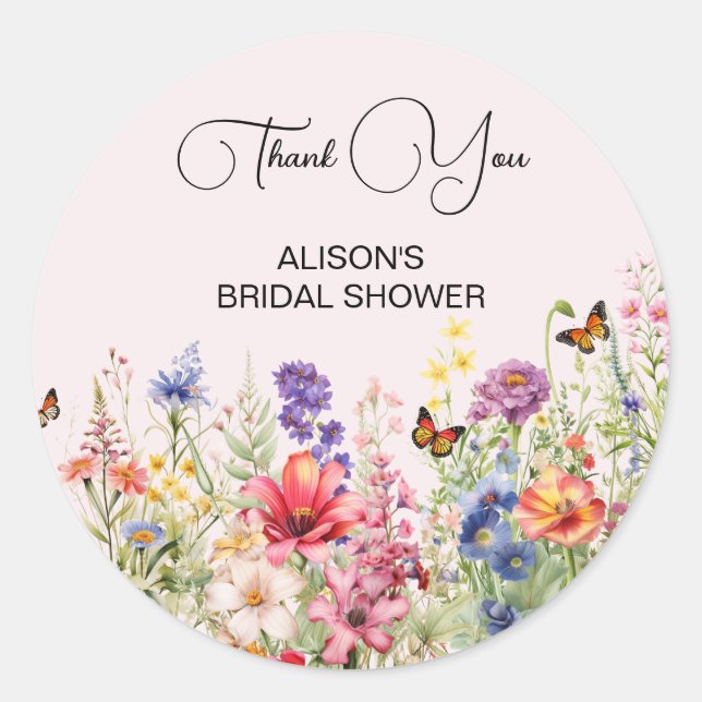 Adesivo Chá de Panela Ele Me Dá Borboletas na Barriga flor (Frente)