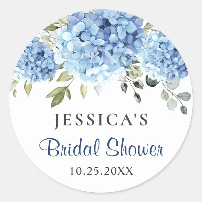 Adesivo Chá de panela Elegante de Hydrangea Eucalyptus (Frente)
