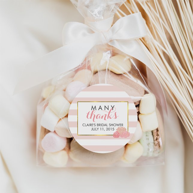 Adesivo Chá de panela Favor Stickers | Greve rosa e pedoni (Criador carregado)