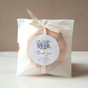 Adesivo Chá de panela Floral Azul Dusty