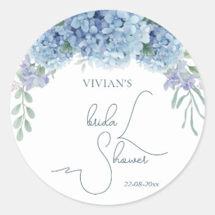 Adesivo Chá de panela Floral Azul Elegante