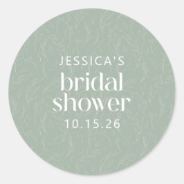 Adesivo Chá de panela Floral Botânico Verde da Sage Rústic