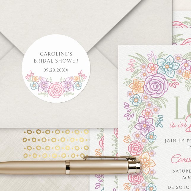 Adesivo Chá de panela Floral de Flor Selvagem (Criador carregado)