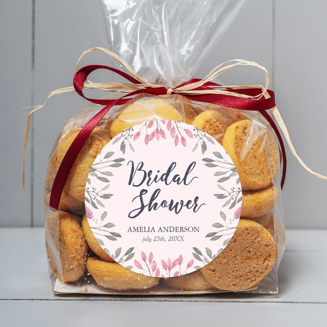 Adesivo Chá de panela Floral de Rosas Rosa Elegante (Criador carregado)