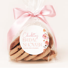 Adesivo Chá de panela Floral, Favor das Poppies de Flor Se