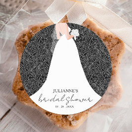 Adesivo Chá de panela Floral Negra