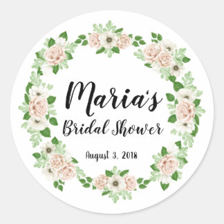 Adesivo Chá de panela Floral Obrigado Sticker