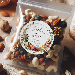 Adesivo Chá de panela Floral Russo Fall Obrigado