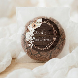 Adesivo Chá de panela Floral Rustic Wood Boho