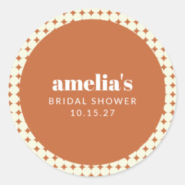 Adesivo Chá de panela Geométrico Vintage Terracotta Person