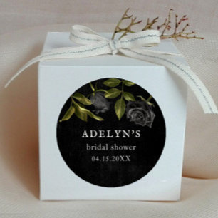 Adesivo Chá de panela Gótico Rosas Pretos