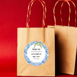 Adesivo Chá de panela Lemon azulejo Azul Obrigado